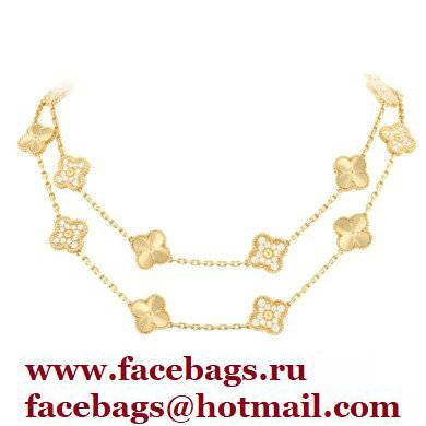 Van Cleef & Arpels Onyx Vintage Alhambra diamonds Necklace - Click Image to Close